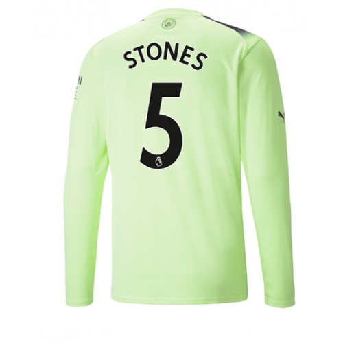 Fotbalové Dres Manchester City John Stones #5 Alternativní 2022-23 Dlouhý Rukáv